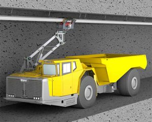 Epiroc irá desenvolver soluções para carregamento de veículos elétricos em movimento.