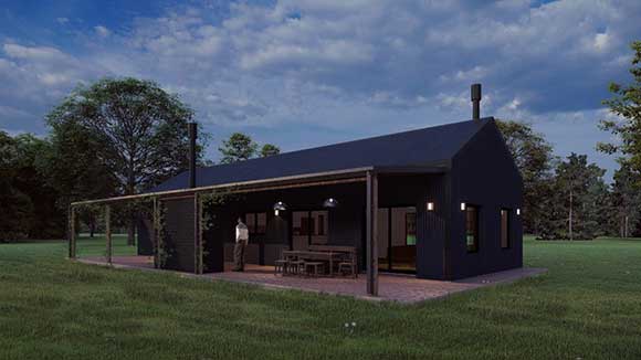 Casa de campo em steel frame: por uma residência com pouca…