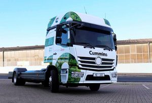 Cummins revela caminhão conceito H2-ICE zero carbono alimentado por motor a hidrogênio
