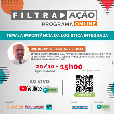 “Programa Filtra Ação” aborda logística integrada em outubro
