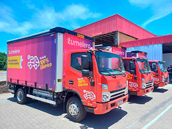 Tumelero adota frota de caminhões elétricos