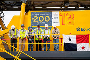 Epiroc entrega sua 200ª perfuratriz Pit Viper 351 E, a maior perfuratriz elétrica de superfície do mundo