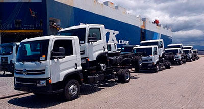 Volkswagen Caminhões e Ônibus acelera em exportações em 2022