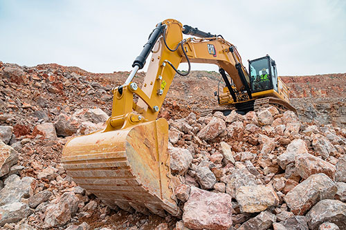 Sotreq lança escavadeira hidráulica Cat 350