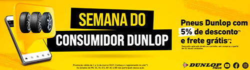 Dia do Consumidor 2023: Dunlop estende promoção de frete grátis