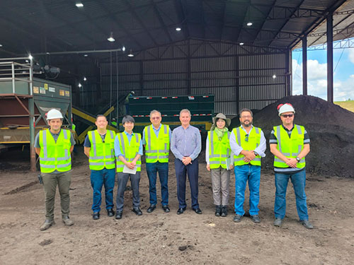 Tera Ambiental recebe técnicos que realizam estudo para instituição agrícola japonesa