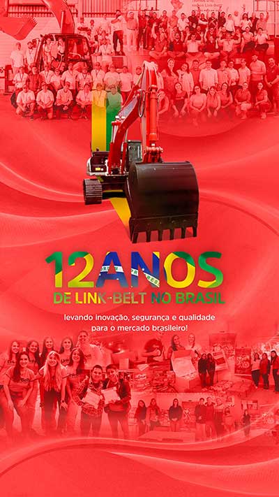 Link-Belt Latin America completa 12 anos de Brasil no mês de abril