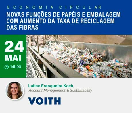 Reciclagem de fibras é tema do Webinar da Voith na ABTCP 