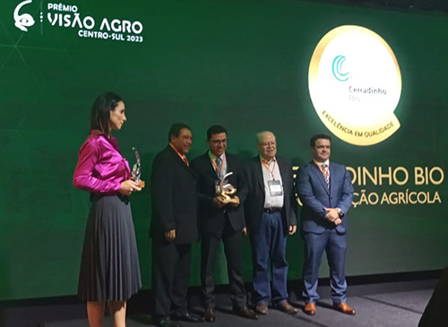 CerradinhoBio é destaque em mecanização agrícola no Prêmio Visão Agro Centro-Sul 2023
