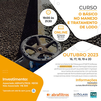 Abrafiltros oferece capacitação na área de saneamento