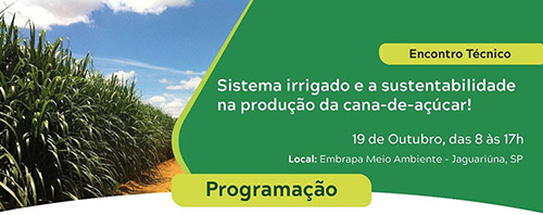 GIFC e Embrapa discutem Sistema Irrigado e Sustentabilidade da cana-de-açúcar