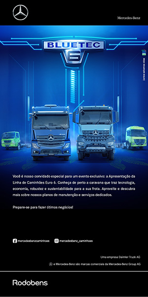 Rodobens recebe caravana de caminhões com tecnologia de última geração da Mercedes-Benz para ‘test-drive’