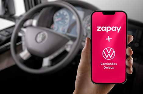 Volkswagen Caminhões e Ônibus e Zapay se unem para levar maior praticidade a caminhoneiros 