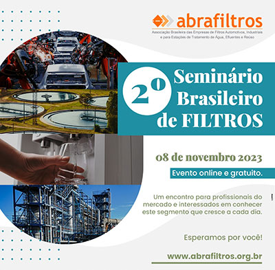 Inscrições do 2° Seminário Brasileiro de Filtros já estão abertas