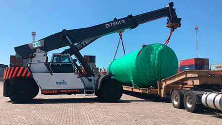 Ceará recebe tanques de armazenamento de líquidos criogênicos