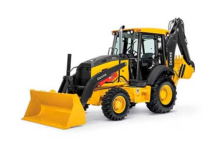 John Deere lança retroescavadeira 310 P, com motor eletrônico e tecnologia de gerenciamento remoto da frota
