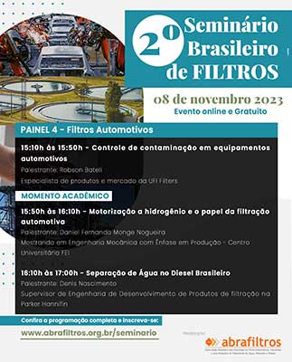 Seminário Brasileiro de Filtros aborda temas relevantes para setor automotivo