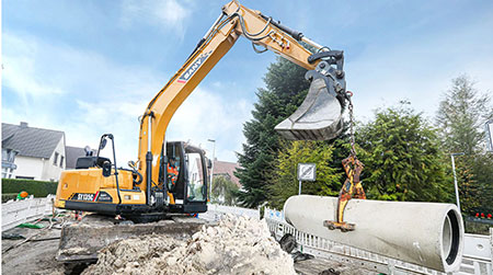 Escavadeiras hidráulicas apresentam robustez e versatilidade