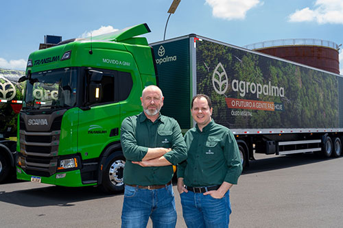 Agropalma reforça compromisso com a logística verde e apresenta seu segundo caminhão movido a GNV