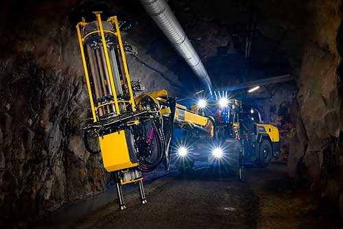 Mineradora especializada em operações profundas investe em frota da Epiroc.