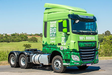 Teste revela que biodiesel 100% (B100) tem rendimento equivalente ao diesel fóssil