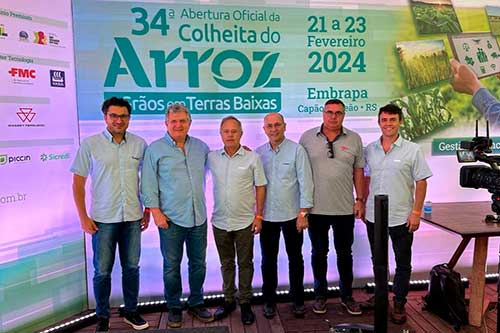 SindArroz-SC prestigia 34º Abertura da Colheita do Arroz do RS