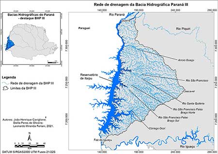 Mapeamento detalha de forma inédita a Bacia Hidrográfica Paraná III