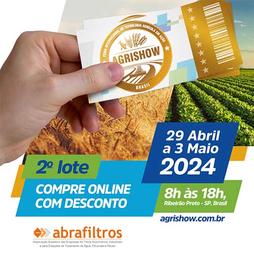 Agrishow 2024 terá apoio institucional da Abrafiltros