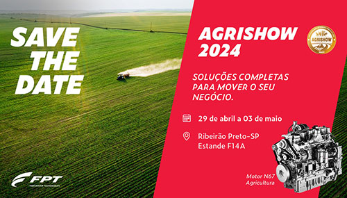Na AGRISHOW 2024, FPT INDUSTRIAL apresenta inovações em propulsão alternativa, geração de energia e remanufatura de motores