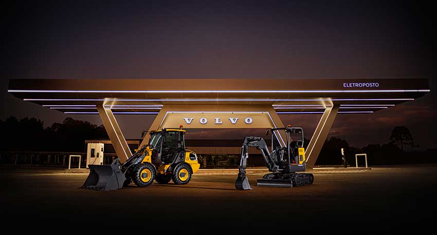 Volvo CE lança máquinas elétricas no Brasil, em mais um passo da marca no compromisso com a descarbonização