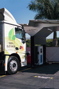 Eletroposto na Rod. Anhanguera