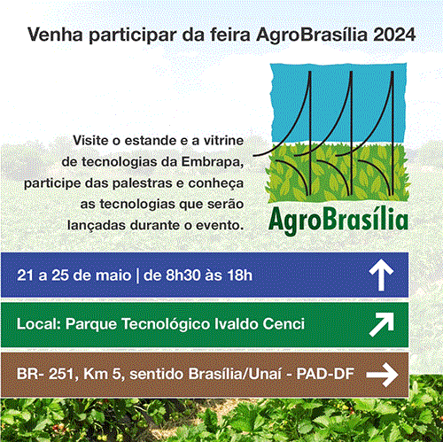 Agrobrasília 2024 contará com a participação de dez unidades da Embrapa