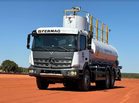 Fermaq utiliza Mercedes-Benz Atego para obras de terraplenagem no Mato Grosso do Sul