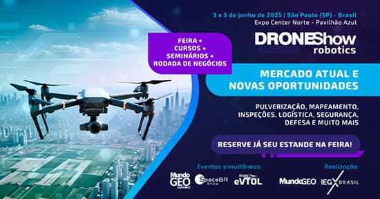 Feira DroneShow Robotics 2025 reunirá em São Paulo as principais marcas de drones profissionais do mundo 