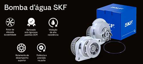 SKF relança linha de bomba d'água no mercado de reposição e se posiciona como produto de classe "Premium"