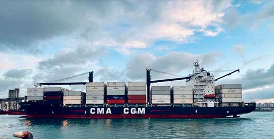 Com escala spot, CMA CGM atua em retomada do porto de Itajaí