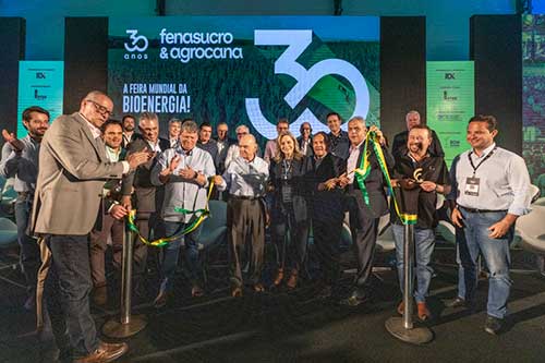 “As respostas que o mundo precisa para a descarbonização estão aqui”, declarou o governador Tarcísio de Freitas na abertura da 30ª Fenasucro & Agrocana