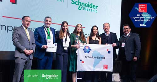 Schneider Electric é novamente reconhecida como uma das melhores empresas para trabalhar na América Latina