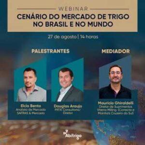 Webinar discute cenário do trigo nos âmbitos nacional e mundial