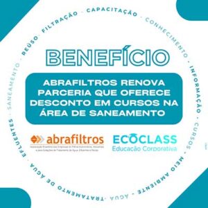 Abrafiltros renova parceria que oferece desconto em cursos na área de saneamento