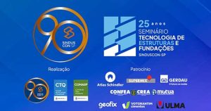 SindusCon-SP celebra 25 anos do Seminário Tecnologia de Estruturas e Fundações em 8 de agosto