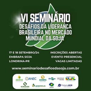 DESAFIOS E OPORTUNIDADES PARA A CADEIA DA SOJA SERÃO DEBATIDOS EM SEMINÁRIO