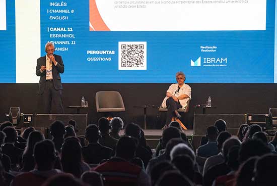 Mudanças climáticas e a geopolítica para a mineração foram temas abordados pela ex- ministra do Meio Ambiente, Izabella Teixeira na EXPOSIBRAM