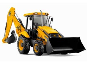 Carregadeira - além do transporte de grandes quantidades de resíduos, o equipamento é utilizado no nivelamento de terrenos em pequenas áreas.