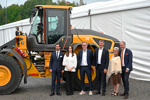Volvo CE inaugura novas instalações para produção de carregadeiras elétricas na Suécia