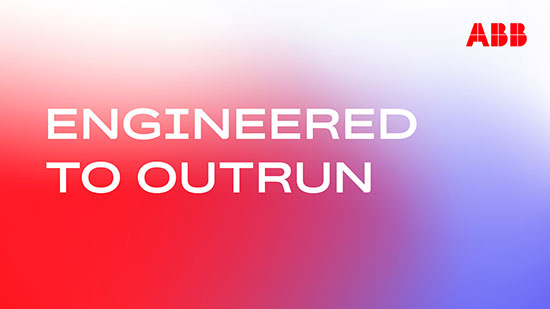  ABB destaca o foco em eletrificação e automação com novo posicionamento de marca e slogan "Engineered to Outrun"