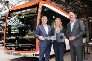 Daimler Buses celebra o marco histórico de produção de 70.000 ônibus Mercedes-Benz Citaro – modelo elétrico comemorativo chega à Holanda