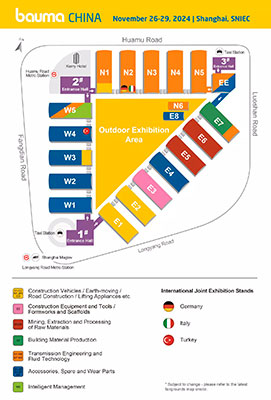 O layout do salão de exposições bauma CHINA 2024 foi anunciado