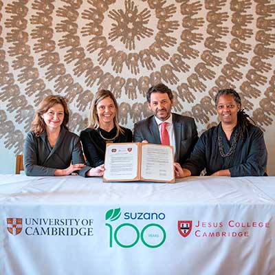  Suzano estabelece acordo de longo prazo com a Universidade de Cambridge para apoiar educação e pesquisa em conservação e sustentabilidade
