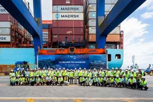 TCP atinge pela primeira vez marca histórica com 1,5 milhão de TEUs movimentados